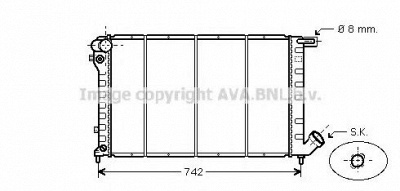 AVA QUALITY COOLING cn2138 -  Радиатор, охлаждение двигателя